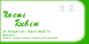 noemi rubin business card